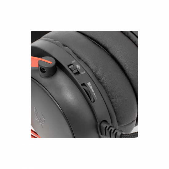 WHITE SHARK GORILLA-B/R, GH-2341-B/R gamer fejhallgató, fekete/piros, (3.5 Jack)