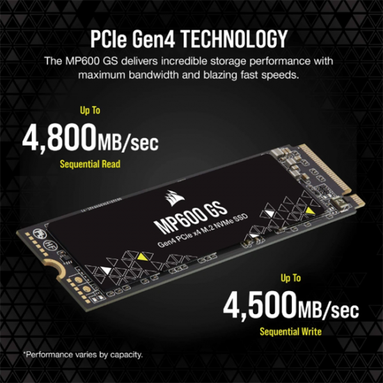 CORSAIR SSD MP600 GS M.2 2280 PCIe 4.0 1000GB NVMe