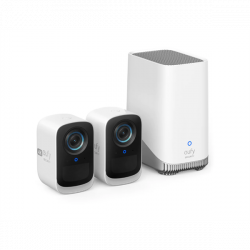 ANKER EUFYCAM3C S300 Biztonsági Kamera Rendszer (2+1) 4K, AI Arcfelismerés, Beépített lámpa, kültéri - T8881321