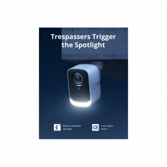 ANKER EUFYCAM3C S300 Biztonsági Kamera Rendszer (2+1) 4K, AI Arcfelismerés, Beépített lámpa, kültéri - T8881321