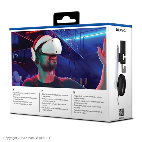 BIONIK PS VR2 Kiegészítő Mantis Pro Stereo Fejhallgató, BNK-9100