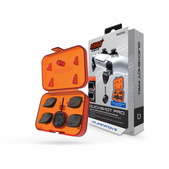 BIONIK PS5 Kiegészítő Quickshot Pro Kontroller Ravasz csomag, BNK-9059
