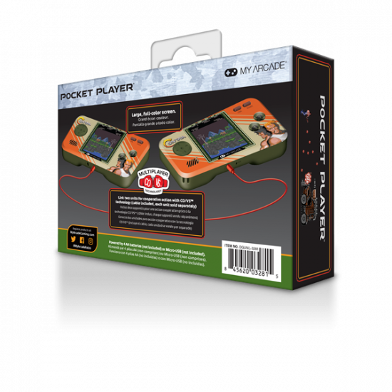 MY ARCADE Játékkonzol Contra 2in1 Premium Edition Pocket Player Hordozható, DGUNL-3281