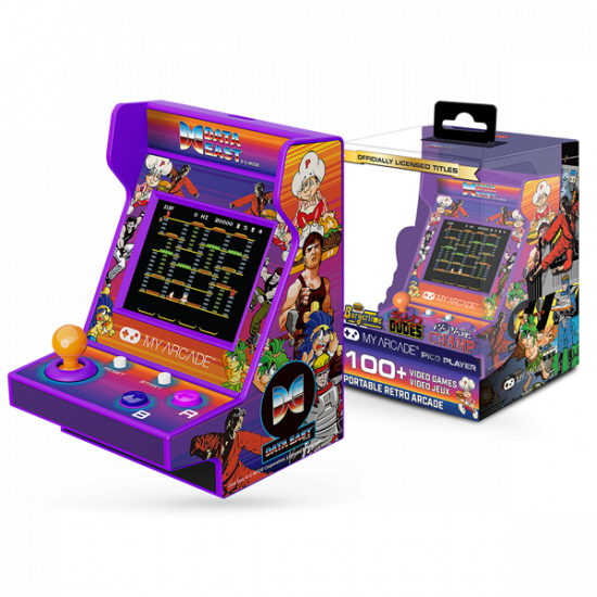 MY ARCADE Játékkonzol Data East 100+ Pico Player Retro Arcade 3.7" Hordozható, DGUNL-4118