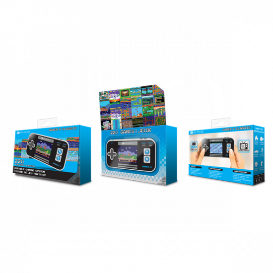 MY ARCADE Játékkonzol Gamer V Classic 220in1 Fekete & Kék Hordozható, DGUN-3919