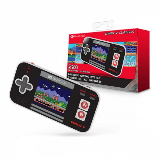 MY ARCADE Játékkonzol Gamer V Classic 220in1 Fekete & Piros Hordozható, DGUN-3911
