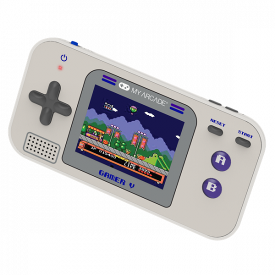 MY ARCADE Játékkonzol Gamer V Classic 220in1 Szürke  & Lila Hordozható, DGUN-3920