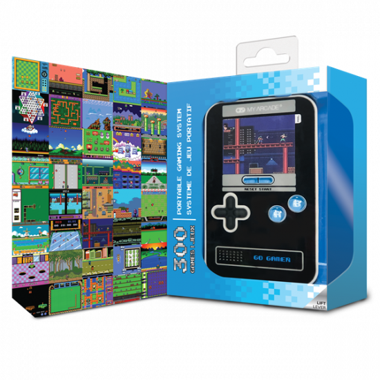 MY ARCADE Játékkonzol Go Gamer Classic 300in1 Fekete & Kék Hordozható, DGUN-3913