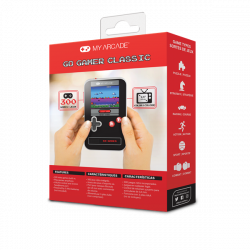 MY ARCADE Játékkonzol Go Gamer Classic 300in1 Fekete & Piros Hordozható, DGUN-3909