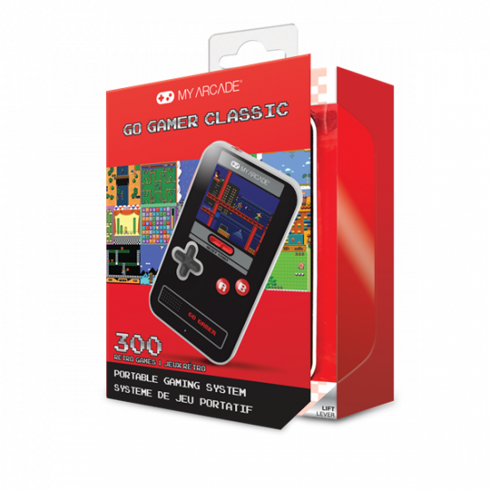 MY ARCADE Játékkonzol Go Gamer Classic 300in1 Fekete & Piros Hordozható, DGUN-3909