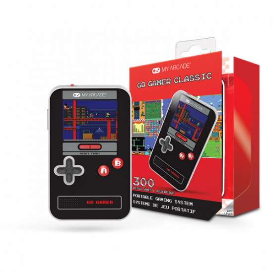 MY ARCADE Játékkonzol Go Gamer Classic 300in1 Fekete & Piros Hordozható, DGUN-3909