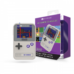 MY ARCADE Játékkonzol Go Gamer Classic 300in1 Szürke & Lila Hordozható, DGUN-3910