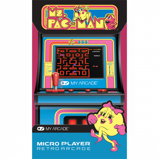 MY ARCADE Játékkonzol Ms. Pac-Man Micro Player Retro Arcade 6.75" Hordozható, DGUNL-3230