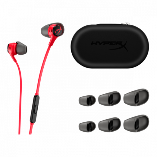 HP HYPERX vezetékes gaming fülhallgató Cloud Earbuds II - piros