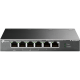 TP-LINK Switch 6x1000Mbps(3xPOE+ + 1xPOE++) Fémházas Asztali, TL-SG1006PP