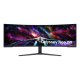 SAMSUNG Ívelt Gaming 240Hz VA monitor 57" G95NC, 7680x2160, 32:9, 420cd/m2, 1ms, 3xHDMI/DP/2xUSB