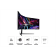 SAMSUNG Ívelt Gaming 240Hz VA monitor 57" G95NC, 7680x2160, 32:9, 420cd/m2, 1ms, 3xHDMI/DP/2xUSB