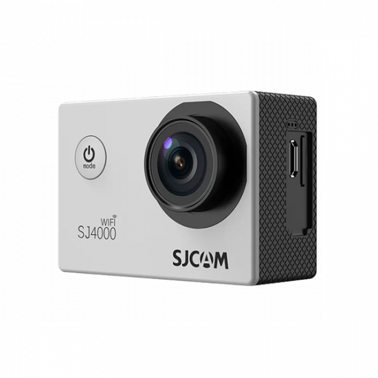 SJCAM Action Camera SJ4000 WiFi, Silver,  4K, 30m, 12 MP, vízálló tokkal, LCD kijelző 2.0, időzítő funkció, lassítás