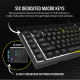 CORSAIR Vezetékes Billentyűzet Gaming, K55 RGB PRO, 6 programozható billentyű, Cseppálló, Csuklótámasz, US, fekete