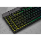 CORSAIR Vezetékes Billentyűzet Gaming, K55 RGB PRO, 6 programozható billentyű, Cseppálló, Csuklótámasz, US, fekete