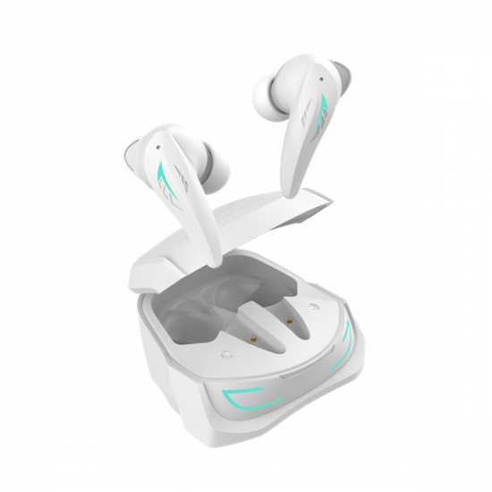 WHITE SHARK TITAN-W, GEB-TWS96W bluetooth In-ear fülhallgató mikrofonnal, ANC, ENC, fehér