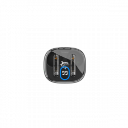 WHITE SHARK HYPERBEAT-B, GEB-TWS37B bluetooth In-ear fülhallgató mikrofonnal, fekete
