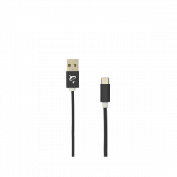 WHITE SHARK ADDER-2 USB-A - TYPE-C (M-M) kábel, 2m, fekete