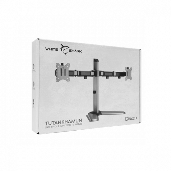 WHITE SHARK TUTANKHAMUN GMS-3206 asztali monitor tartó (dupla), 17"- 32" (43 cm - 81cm)