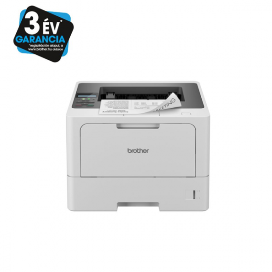 BROTHER Lézernyomtató HLL5210DN, A4, mono, 48 lap/perc, LAN/USB, duplex, 1200x1200dpi, 256MB