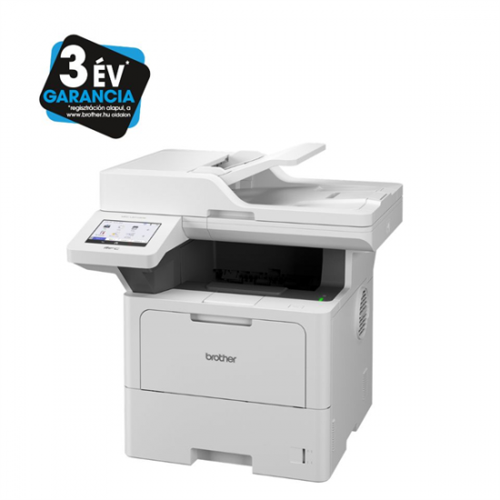 BROTHER Lézer MFP NY/M/S/F, MFCL6710DW, A4, mono, 50 lap/perc, WiFi/LAN/NFC/USB, DADF, full duplex, 1200x1200dpi, 512MB