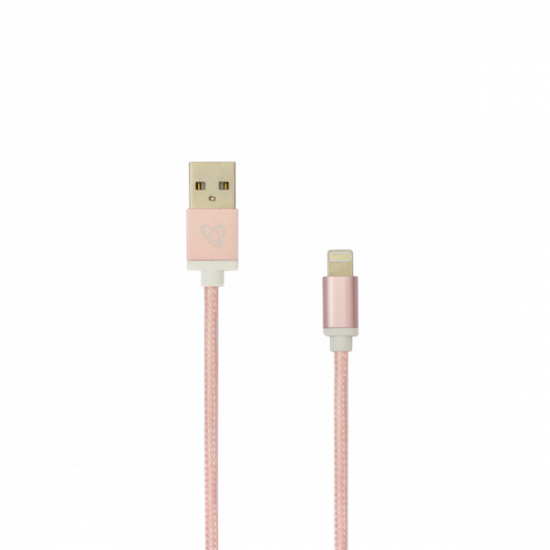 SBOX Kábel, CABLE USB A Male -> 8-pin iPh Male 1.5 m Rose gold - Blister