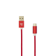 SBOX Kábel, CABLE USB Male -> TYPE-C Male 1.5 m Red