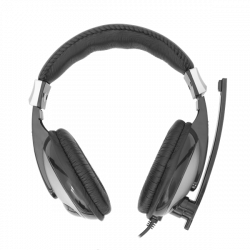 SBOX Fejhallgató, HEADSET + MICROPHONE, Black/Silver