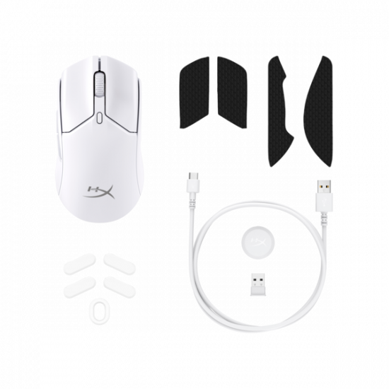 HP HYPERX vezeték nélküli gaming egér Pulsefire Haste 2 Mini - fehér