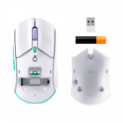 HP HYPERX vezeték nélküli gaming egér Pulsefire Haste 2 Core - fehér