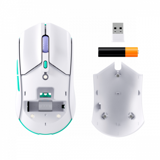 HP HYPERX vezeték nélküli gaming egér Pulsefire Haste 2 Core - fehér