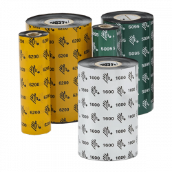 Zebra ZipShip 2300, ribbon, wax, 40mm x 450m