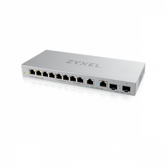 ZYXEL Switch 8x1000Mbps + 2x2500Mbps + 2xSFP+ Nem Menedzselhető, XGS1010-12-ZZ0102F
