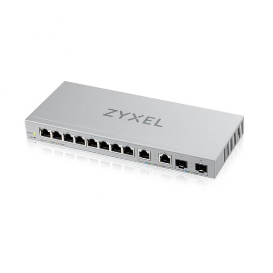 ZYXEL Switch 8x1000Mbps + 2x2500Mbps + 2xSFP+ Web Menedzselhető, XGS1210-12-ZZ0102F