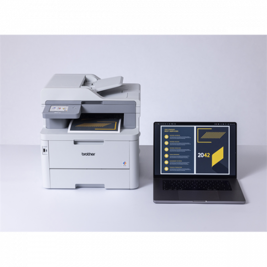 BROTHER LED MFP NY/M/S/F MFC-L8340CDW, A4, színes, 30 lap/perc, WiFi/USB, ADF, Duplex, 600x600dpi, 512MB