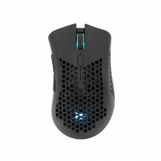 WHITE SHARK LIONEL-B, WGM-5012B vezeték nélküli gamer egér, fekete, 10000 dpi