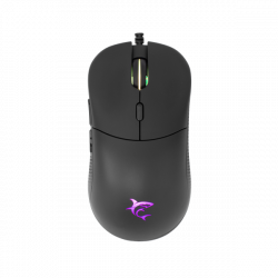 WHITE SHARK BAGDEMAGUS-B, GM-5010B gamer egér, 6D, fekete, 7200 dpi, RGB