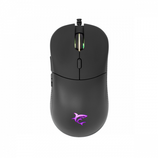 WHITE SHARK BAGDEMAGUS-B, GM-5010B gamer egér, 6D, fekete, 7200 dpi, RGB