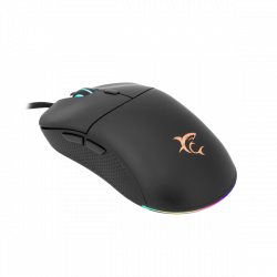 WHITE SHARK BAGDEMAGUS-B, GM-5010B gamer egér, 6D, fekete, 7200 dpi, RGB