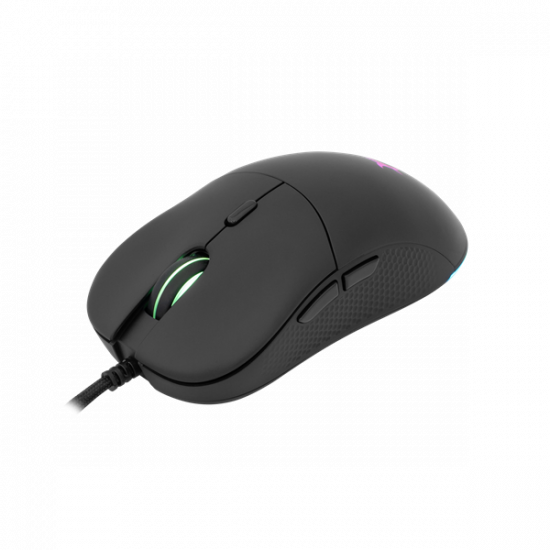 WHITE SHARK BAGDEMAGUS-B, GM-5010B gamer egér, 6D, fekete, 7200 dpi, RGB