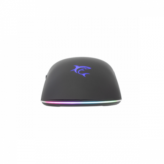 WHITE SHARK BAGDEMAGUS-B, GM-5010B gamer egér, 6D, fekete, 7200 dpi, RGB