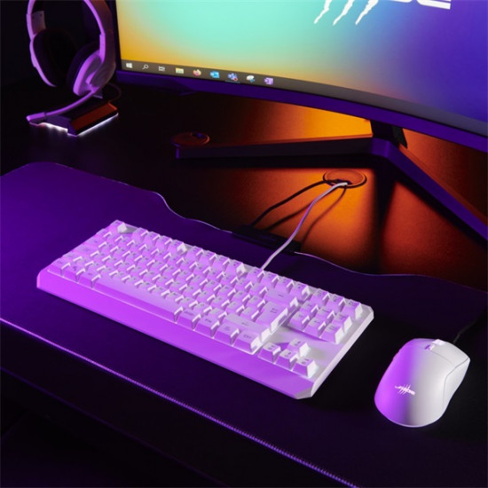 URAGE by HAMA 217819, GAMING URAGE EXODUS 220TKL BILLENTYŰZET, RGB, FEHÉR