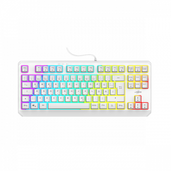 URAGE by HAMA 217819, GAMING URAGE EXODUS 220TKL BILLENTYŰZET, RGB, FEHÉR