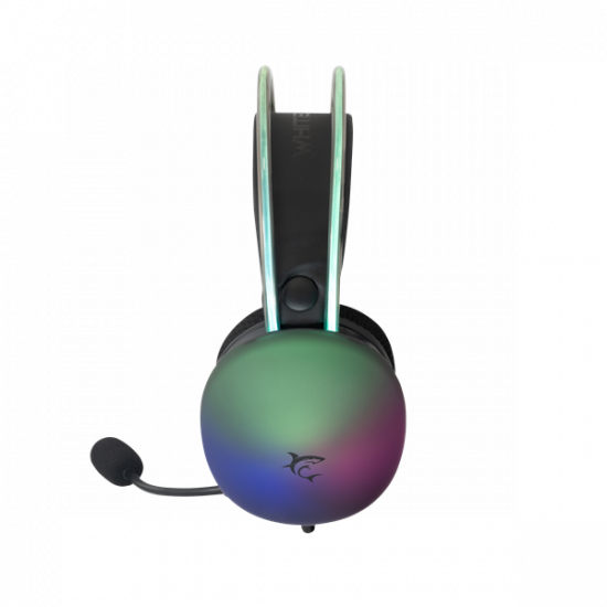 WHITE SHARK FIREFLY-B, GH-2342-B gamer fejhallgató, fekete/RGB, (3.5 Jack)