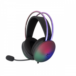 WHITE SHARK FIREFLY-B, GH-2342-B gamer fejhallgató, fekete/RGB, (3.5 Jack)